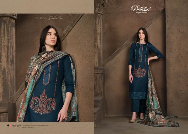 Belliza Jashn E Ishq Vol 7 Cotton Embroidered Dress Material